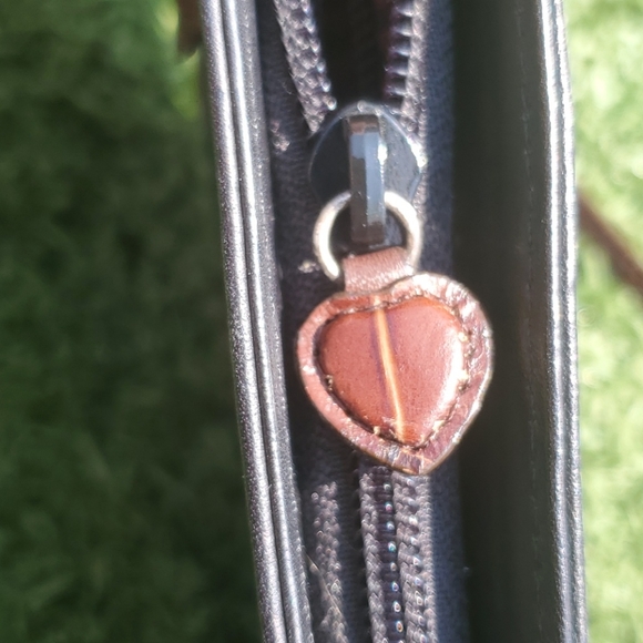 Brighton Black & Red Leather Shoulder Bag - Picture 11 of 12